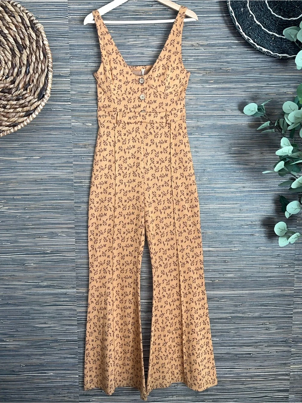Free People Eyes On You Jumpsuit Medium Boho